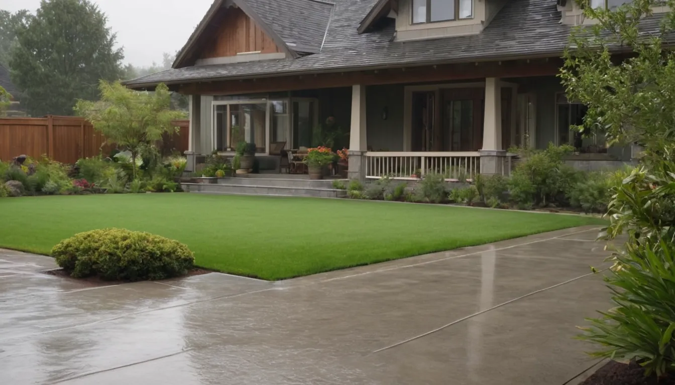 A finished concrete patio beside a wood-frame home in the Carbonado area with outdoor chairs and a small table
